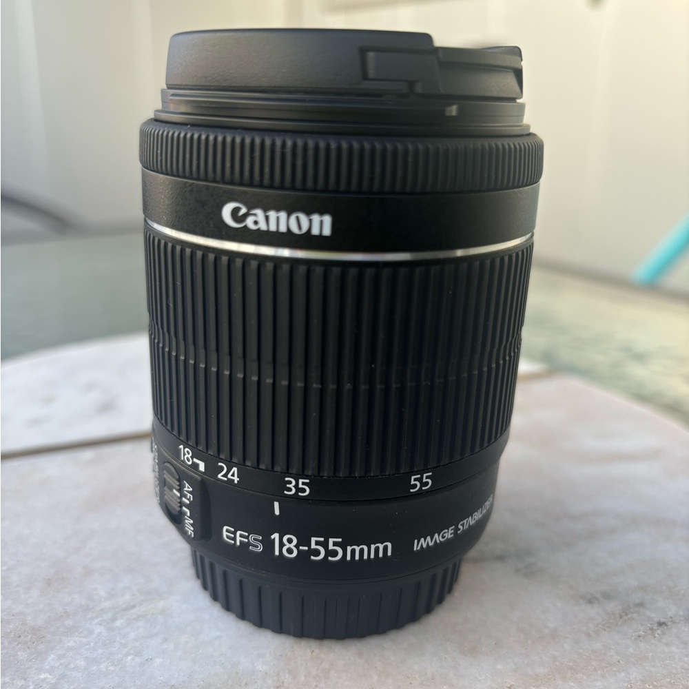 Canon Black Camera Lens 18-55mm